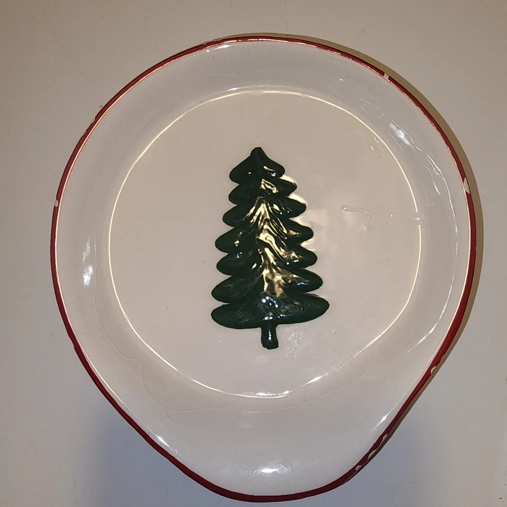 Ceramic Tree Design Spoon Rest - Picture 1 of 5